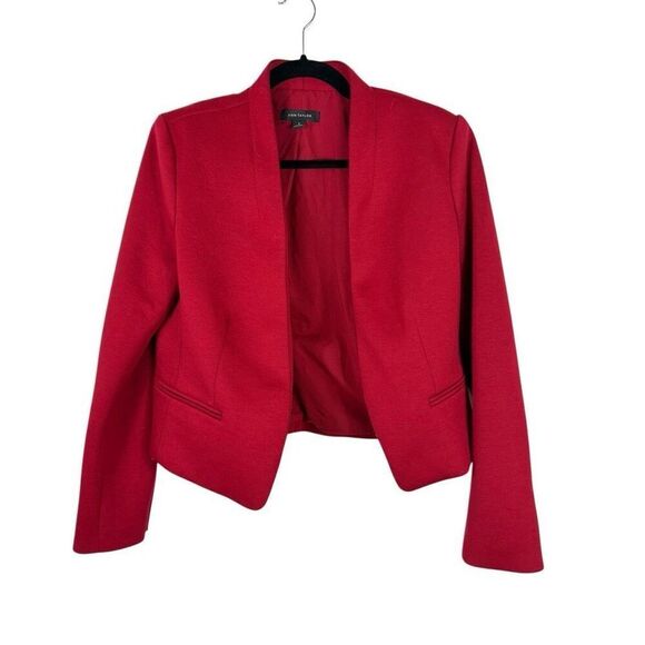 Ann Taylor Red Blazer- Size 8 - Picture 1 of 7